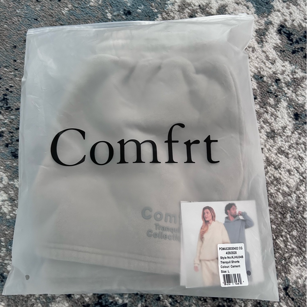 Comfrt Tranquil Collection Women's Cement Lounge Shorts - Picture 4 of 5